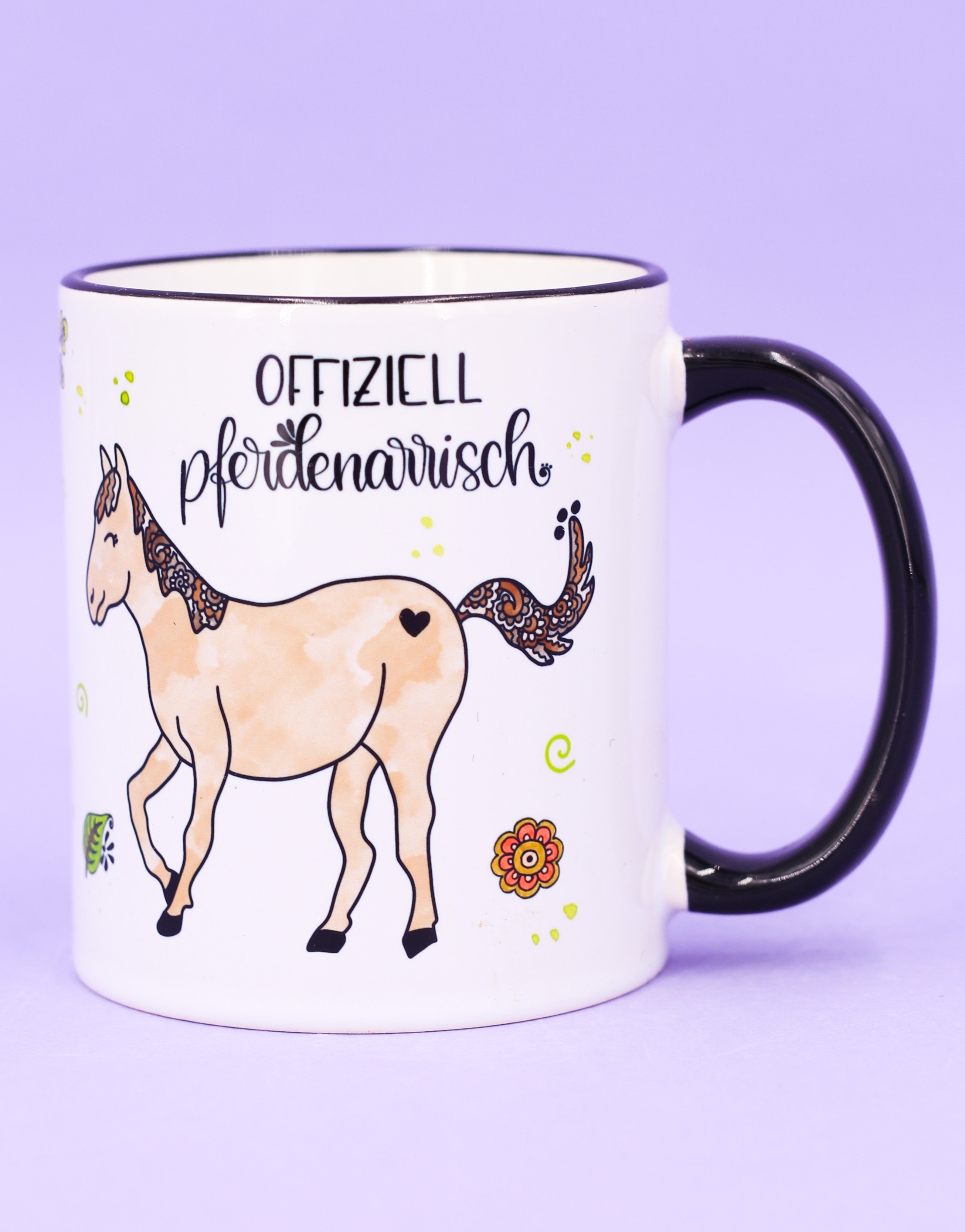 Tasse "Pferdenarrisch"-RollinArt