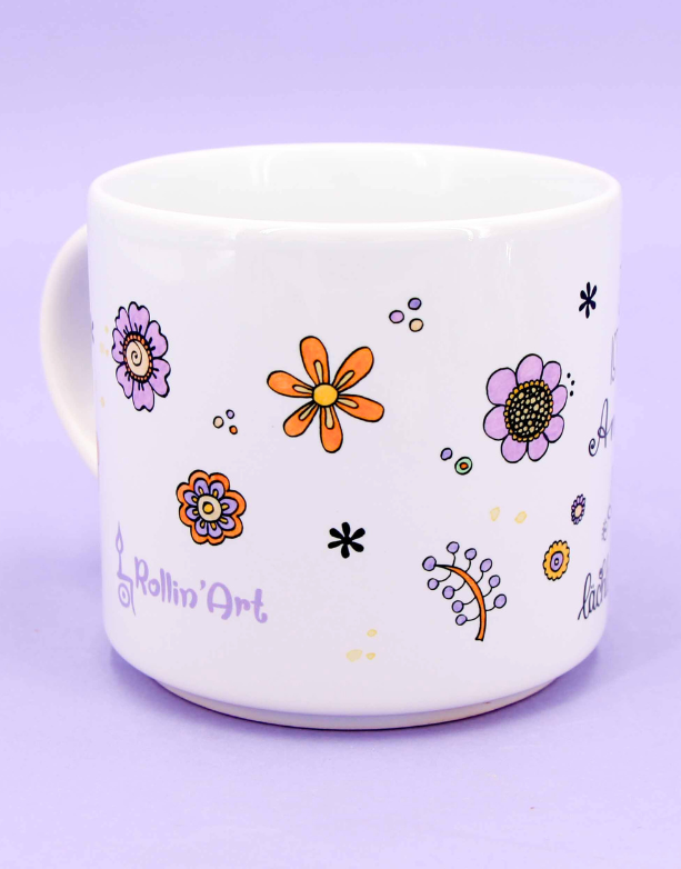 Tasse stapelbar "Neuer Anfang"-RollinArt