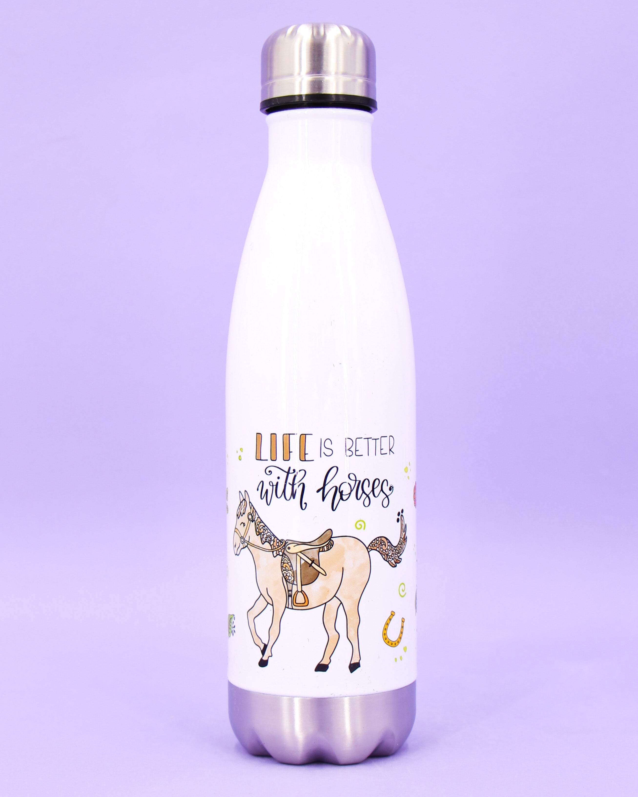 Trinkflasche "Life is better with horses"-RollinArt