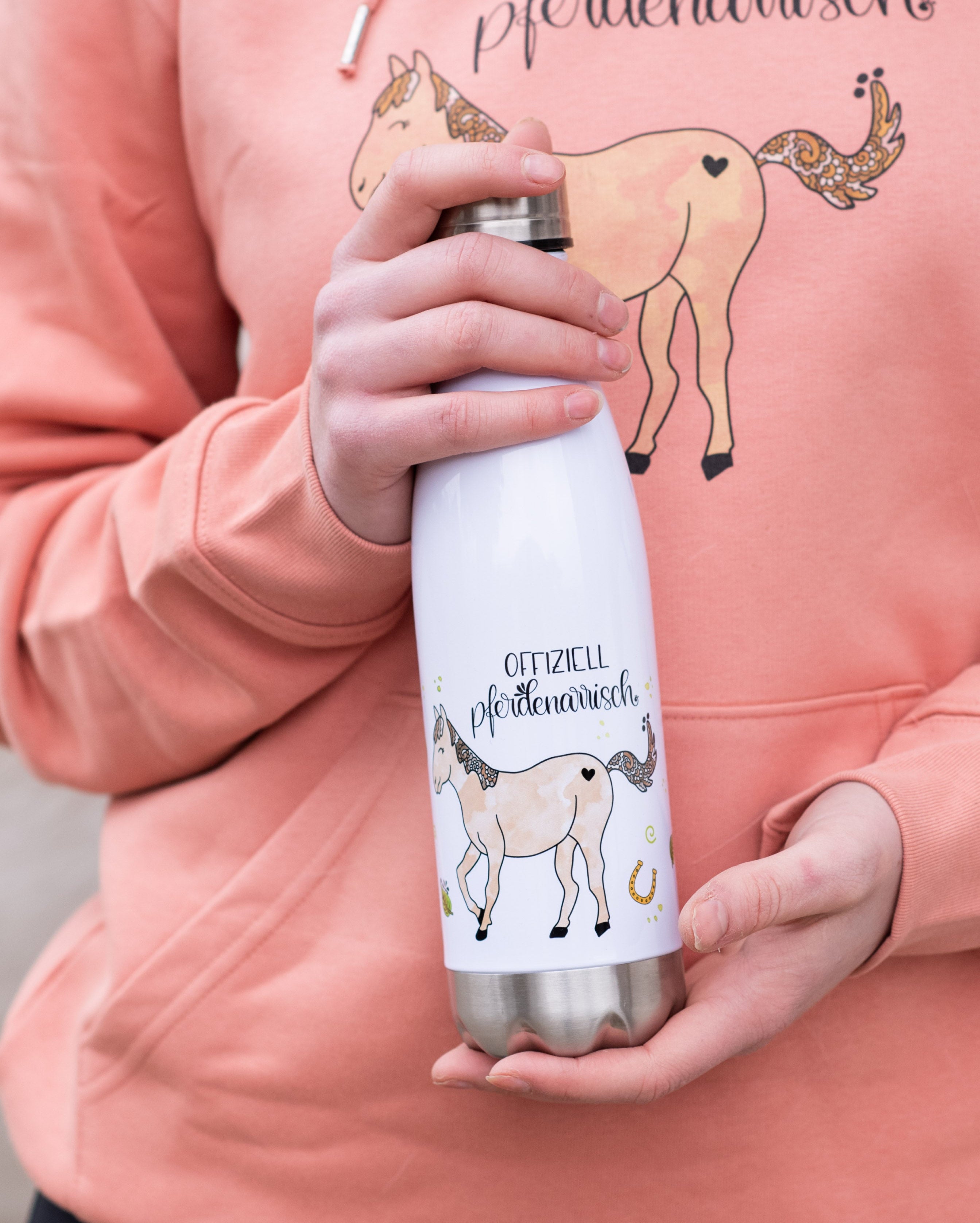 Trinkflasche "Pferdenarrisch"-RollinArt