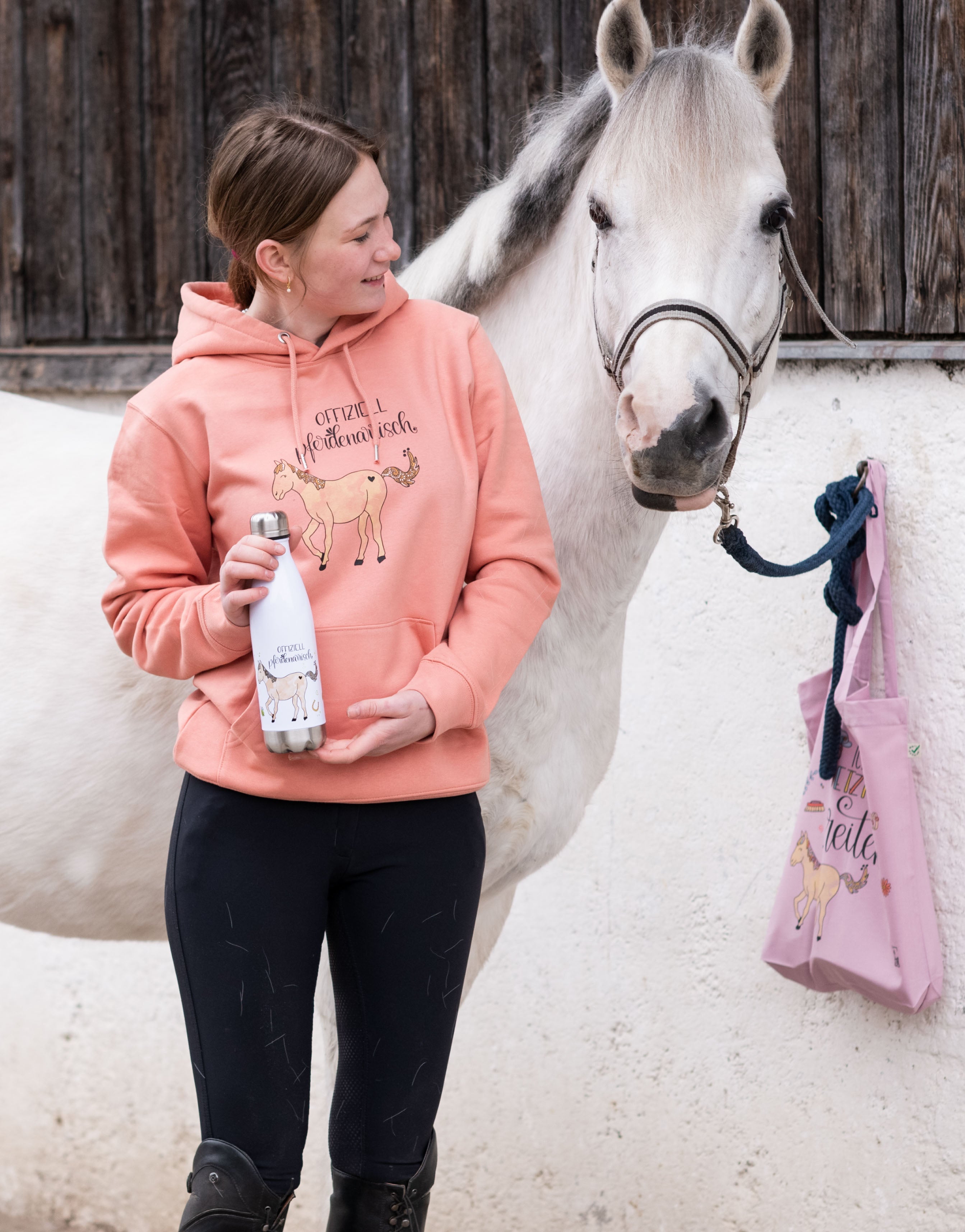 Trinkflasche "Pferdenarrisch"-RollinArt