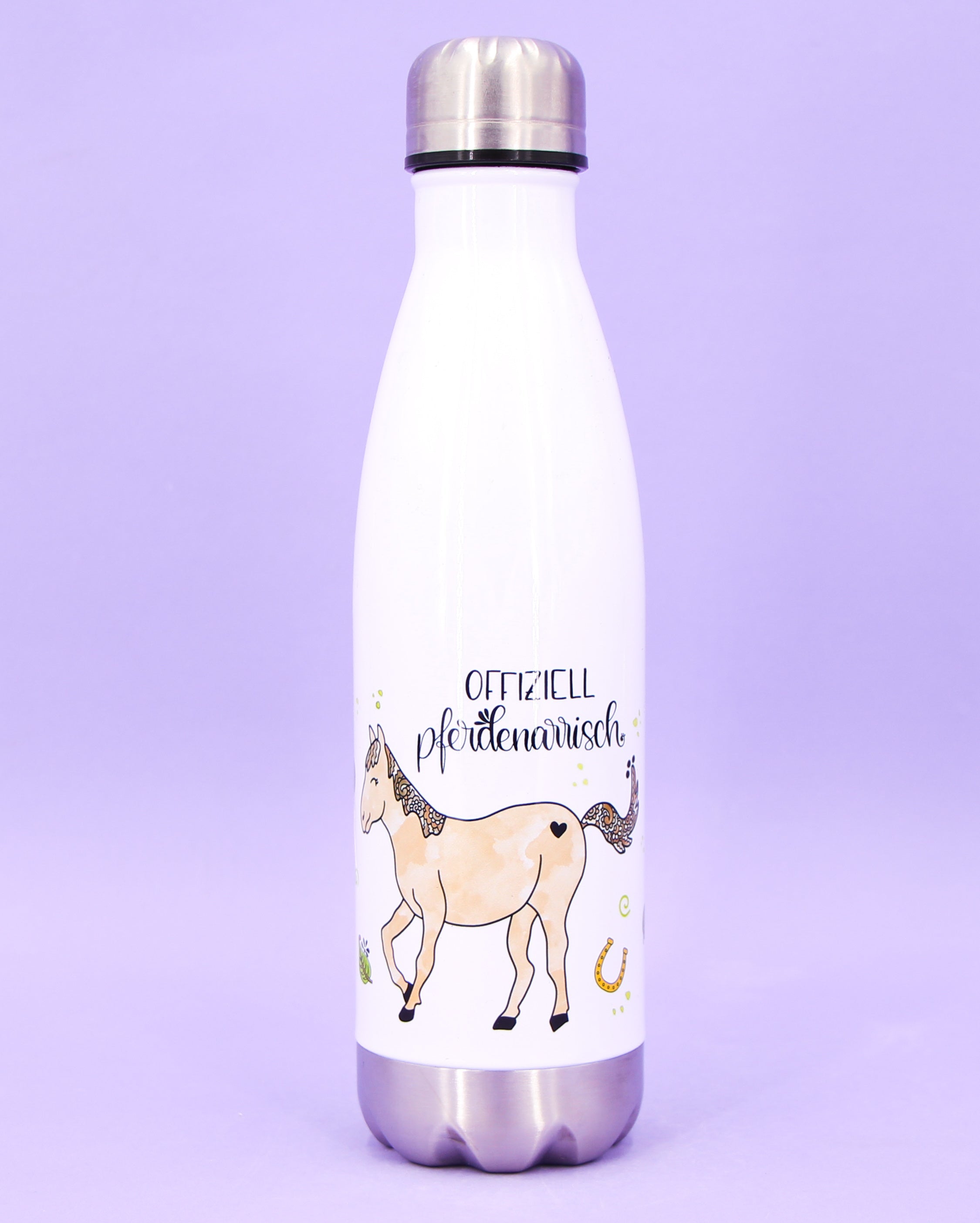 Trinkflasche "Pferdenarrisch"-RollinArt