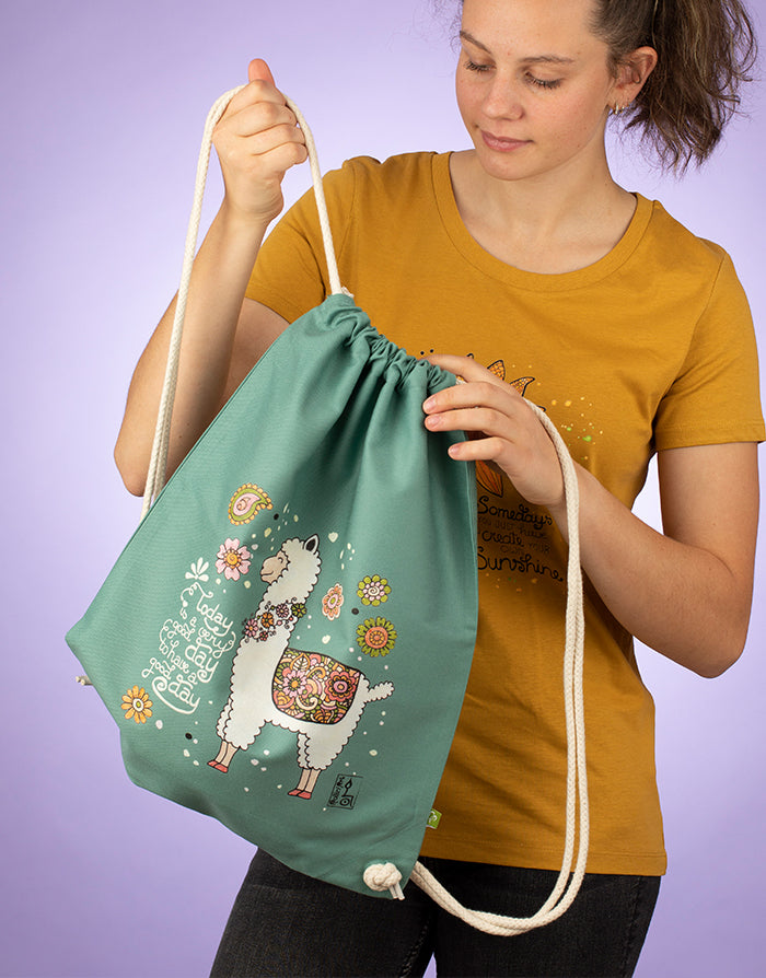 Turnbeutel "Alpaka"-RollinArt