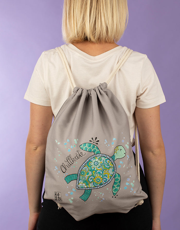 Turnbeutel "Chillkröte"-RollinArt