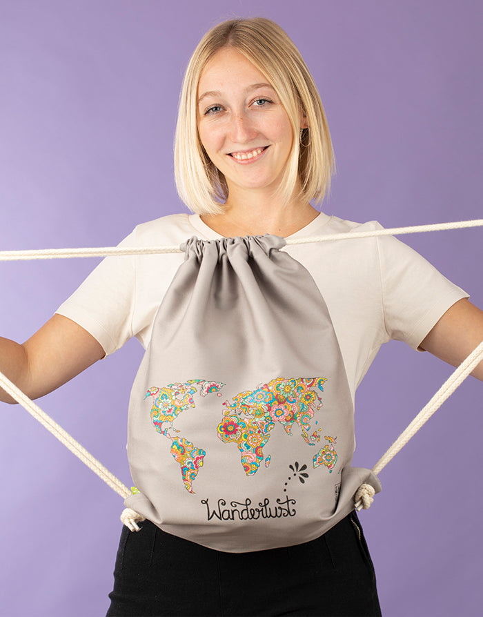 Turnbeutel "Wanderlust"-RollinArt