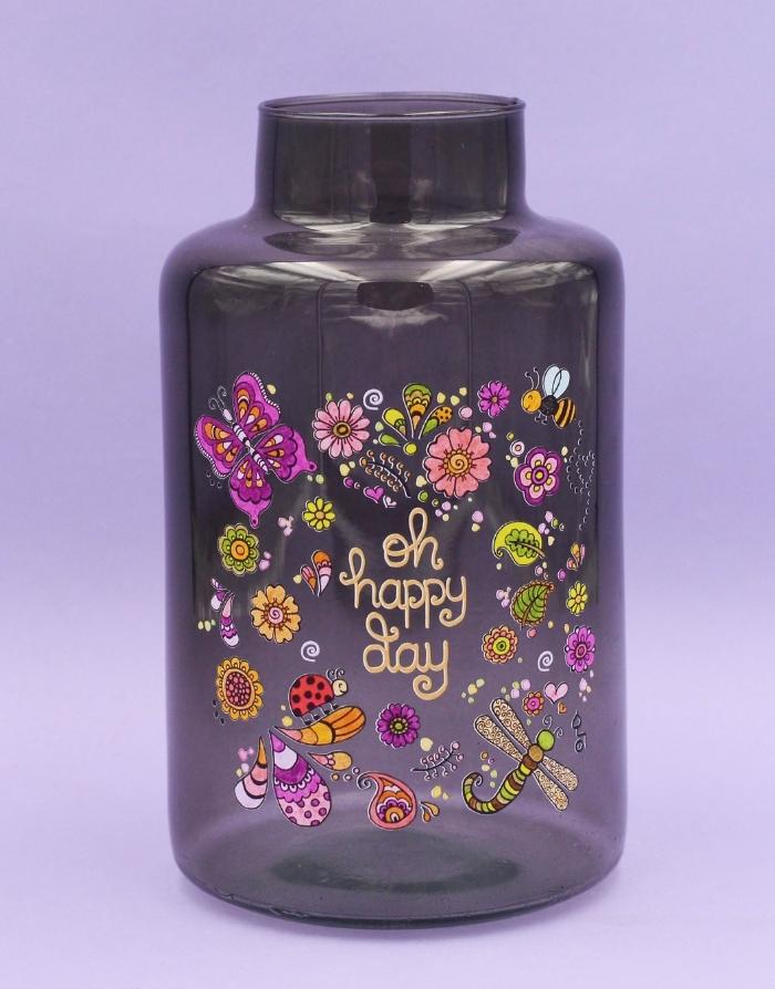 Vase "Oh Happy Day"-RollinArt