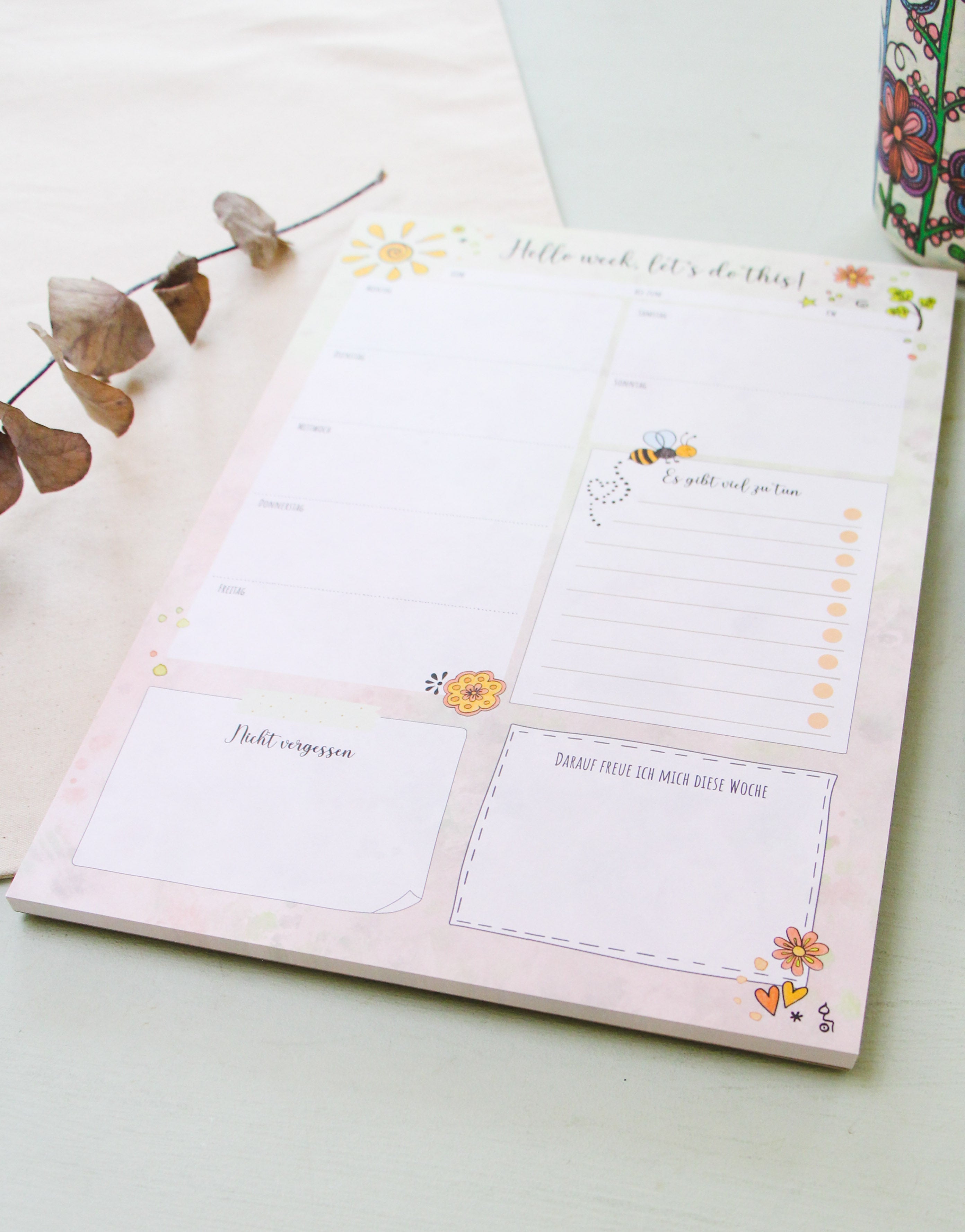 Wochenplaner-Block-RollinArt