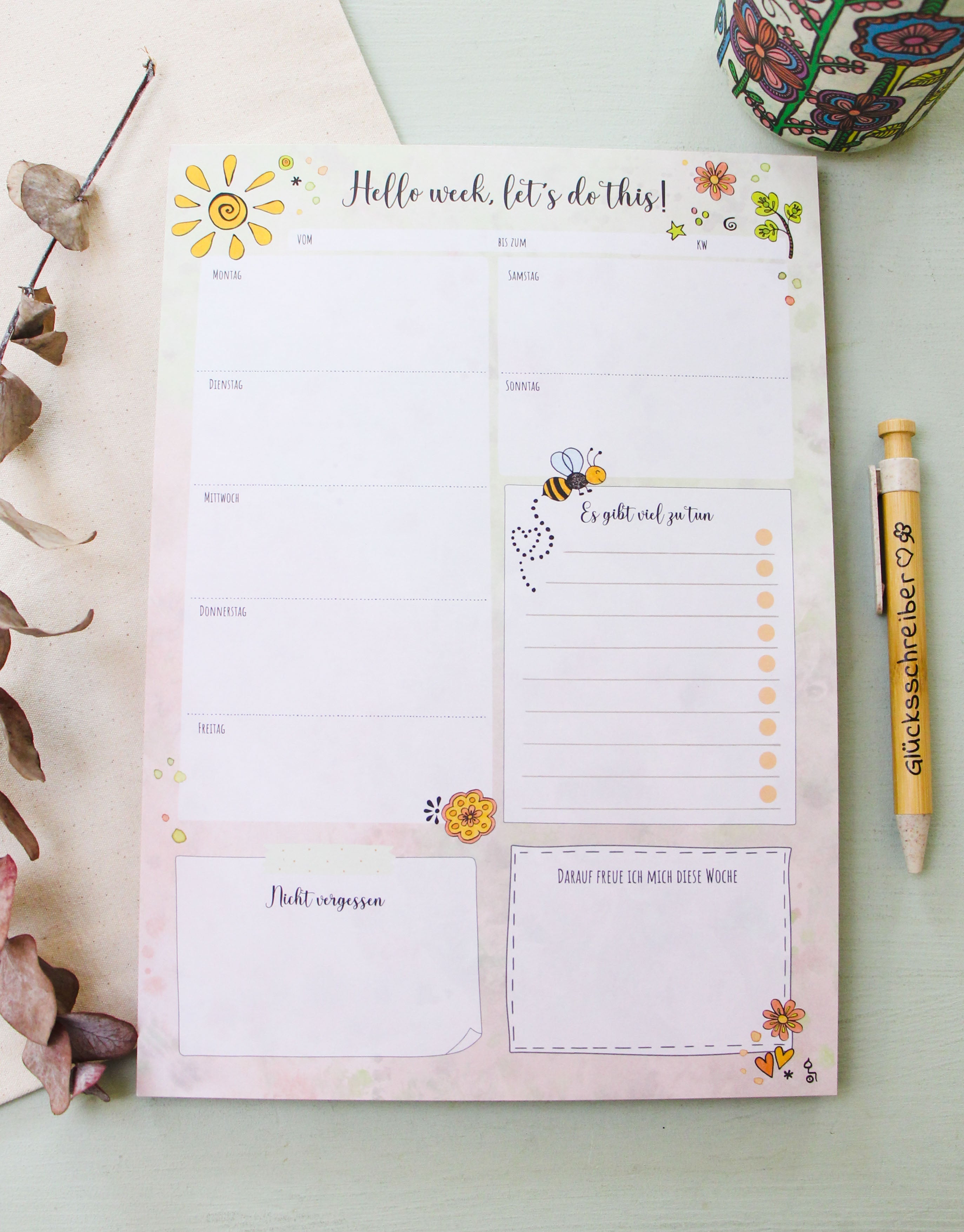 Wochenplaner-Block-RollinArt