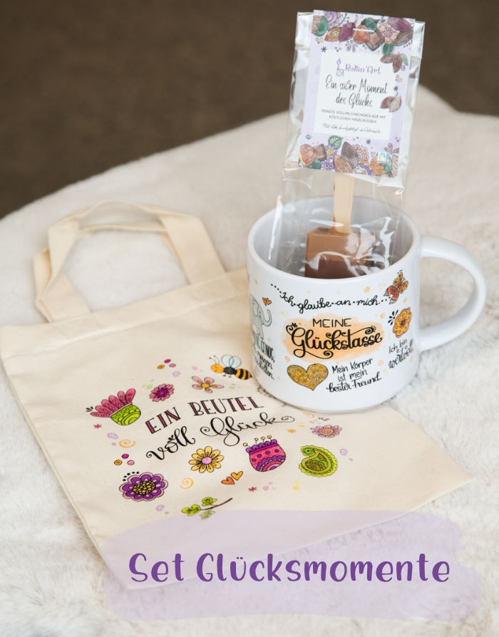 Set Glücksmomente – Eine Tasse voll Glück zum Verschenken