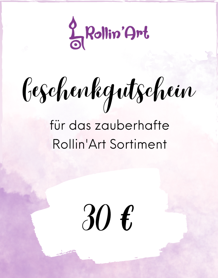 30 € Rollin'Art Geschenkgutschein-RollinArt