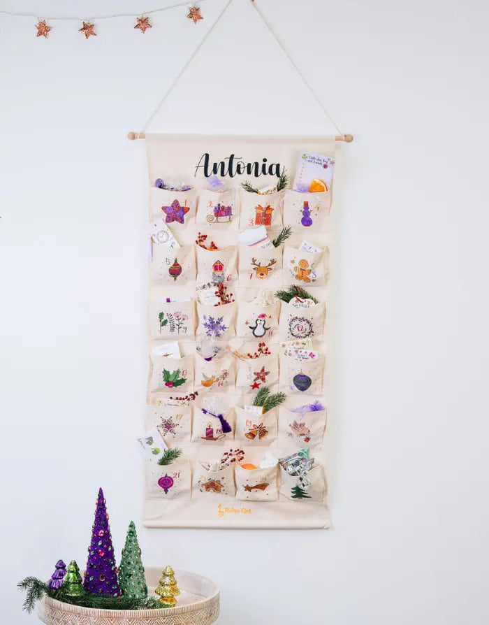 Adventskalender zum Befüllen - mit Wunschname