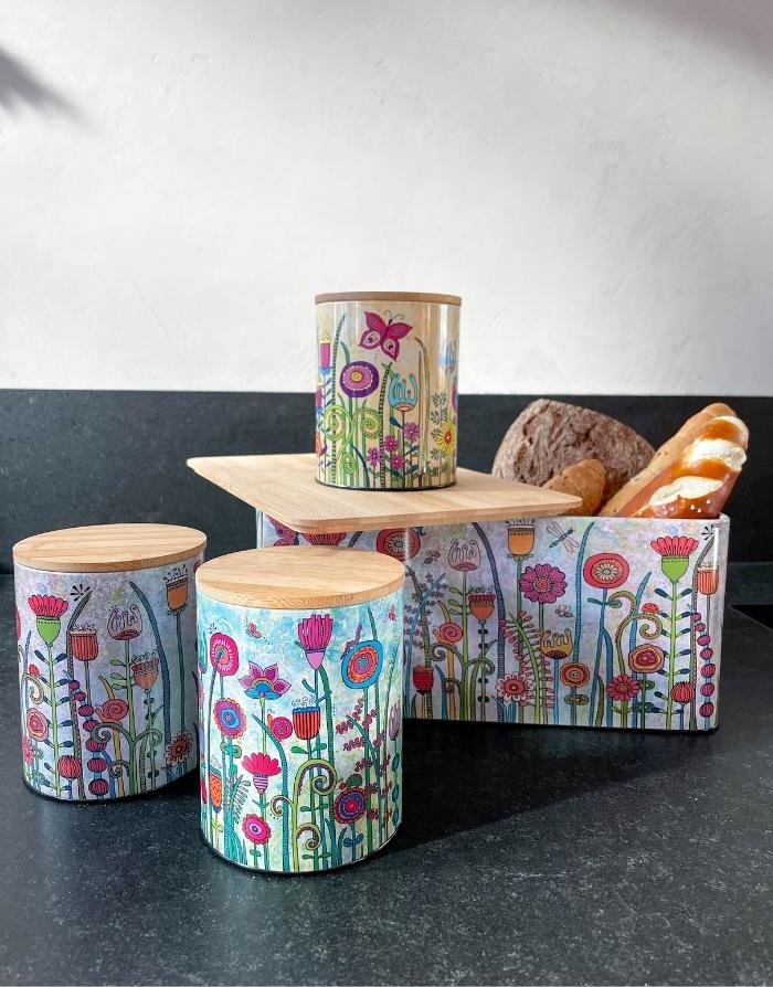 Aufbewahrungsdosen aus Metall 4er Set