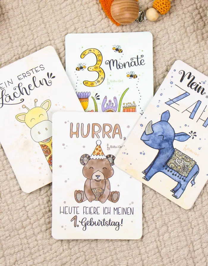 Baby Meilensteinkarten