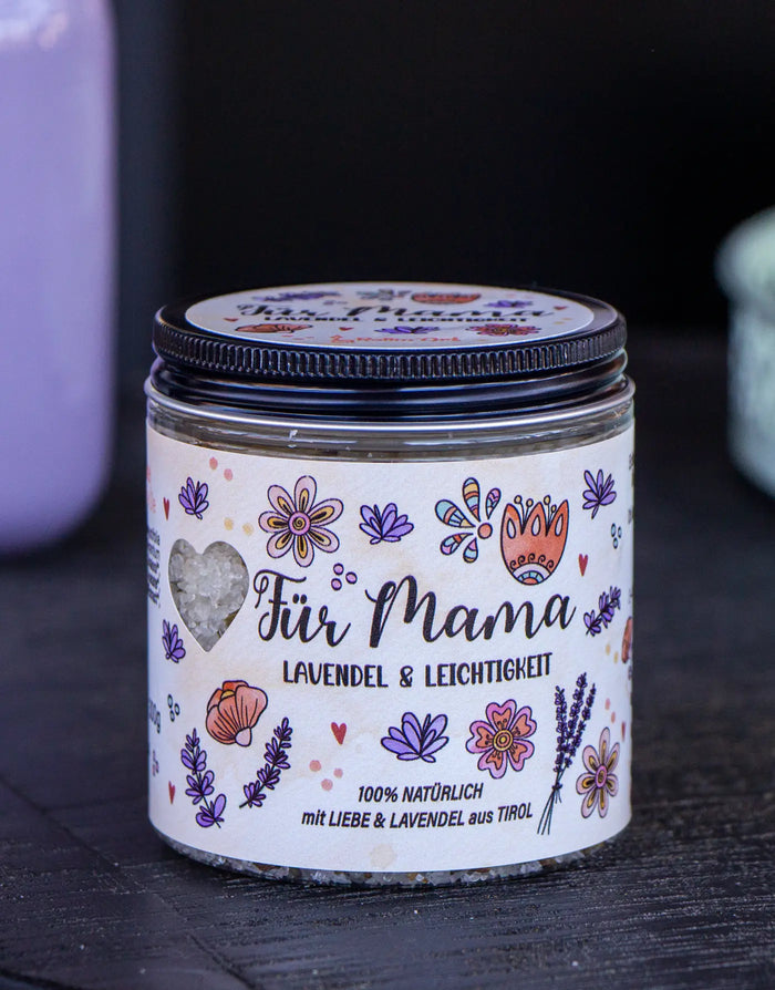 Badesalz „Für Mama. Lavendel & Leichtigkeit.“