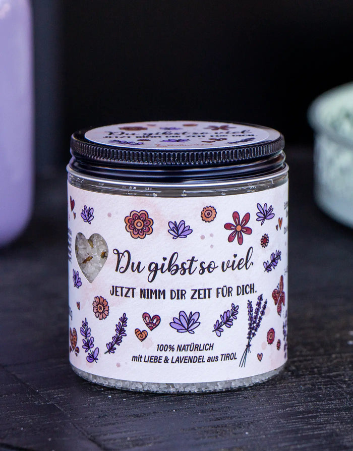 Badesalz "Du gibst so viel. Jetzt nimm dir Zeit für dich."