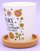 Blumentopf "Danke fürs Wachsen helfen"