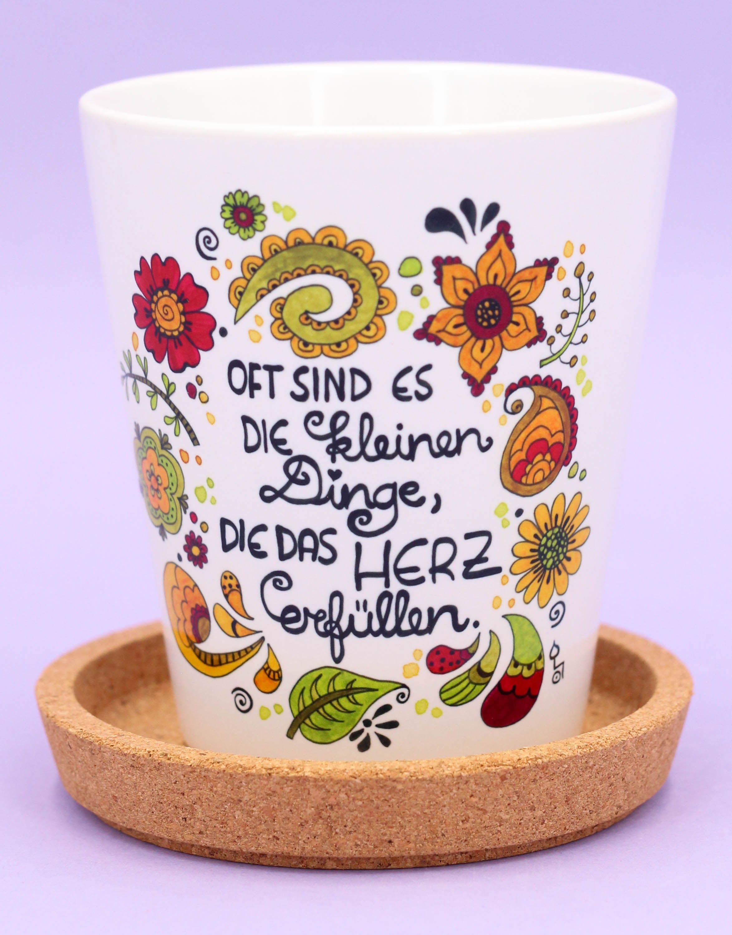 Blumentopf "Die kleinen Dinge"