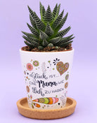 Blumentopf "Glück ist... Mama"