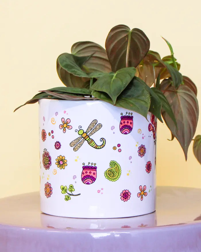 Blumentopf groß "Enjoy the little things"