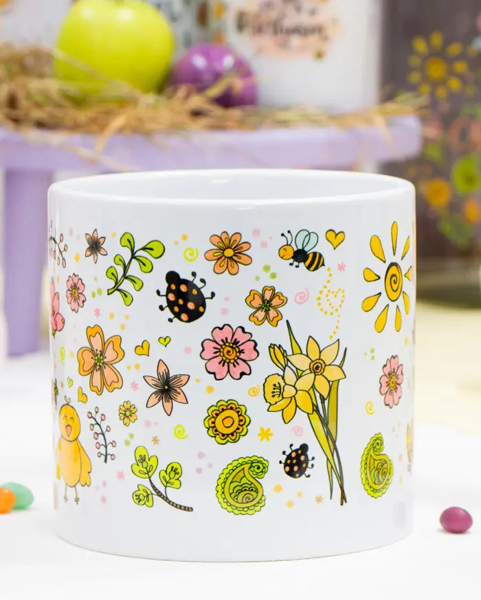 Blumentopf groß "Frühlingsgefühle"