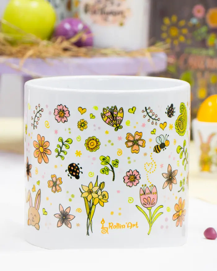 Blumentopf groß "Frühlingsgefühle"