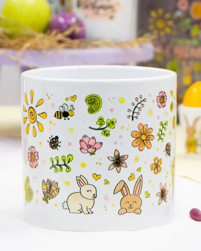 Blumentopf groß "Frühlingsgefühle"