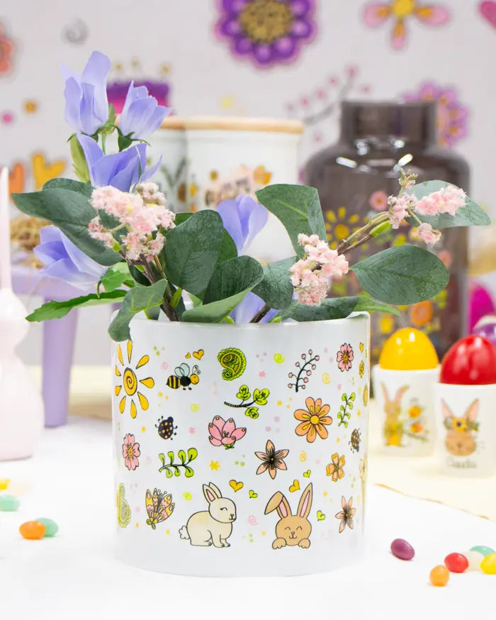 Blumentopf groß "Frühlingsgefühle"