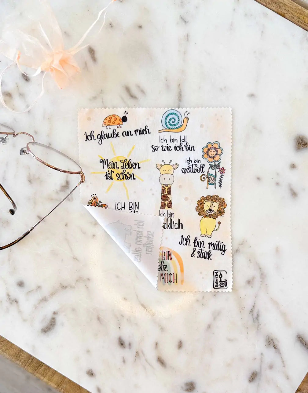 Brillenputztuch "Affirmationen"