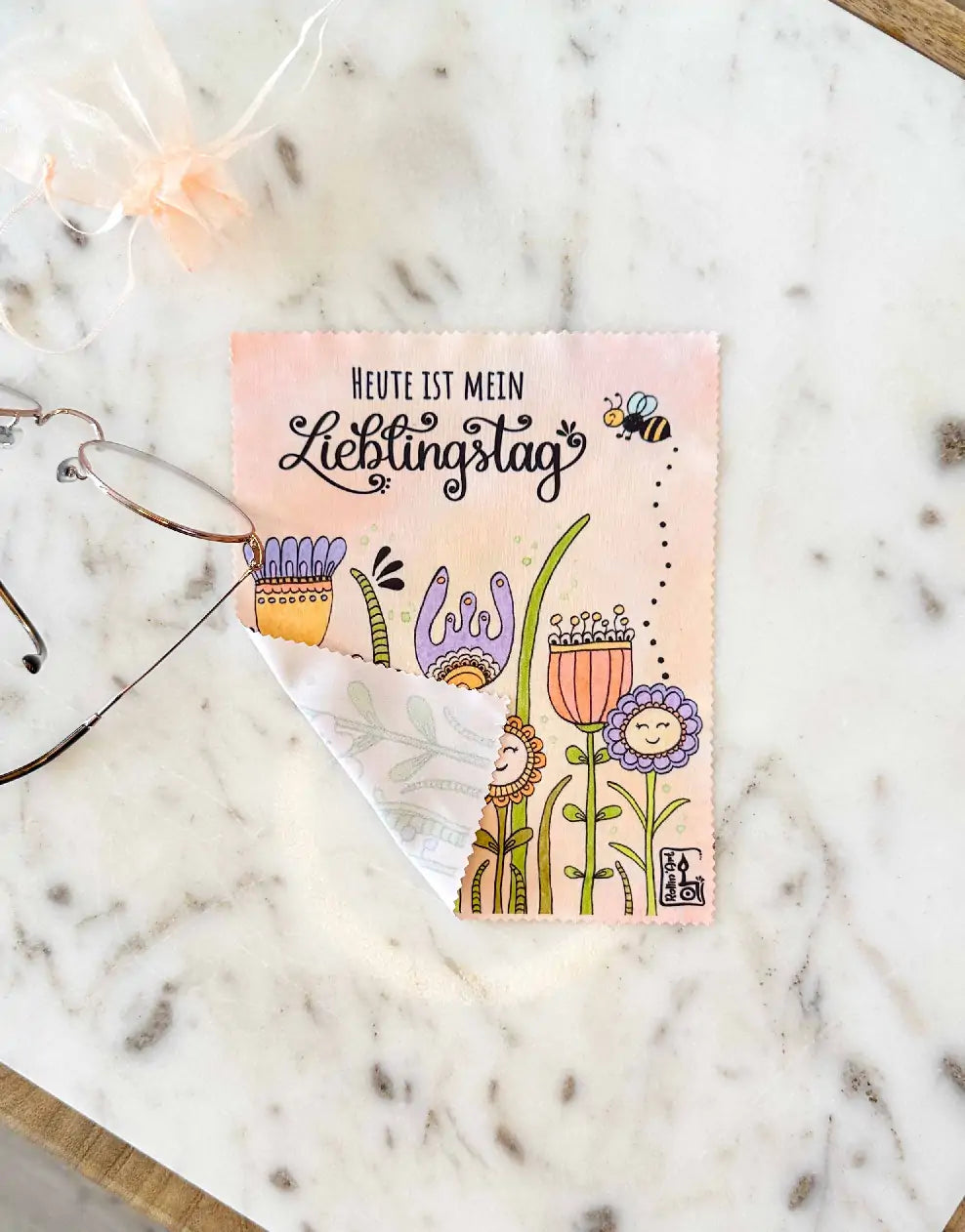 Brillenputztuch "Lieblingstag"
