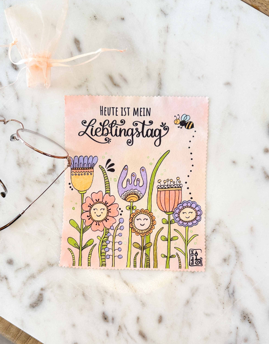 Brillenputztuch "Lieblingstag"