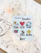 Brillenputztuch "Things to remember"