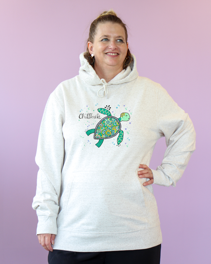 Damen Hoodie "Chillkröte"