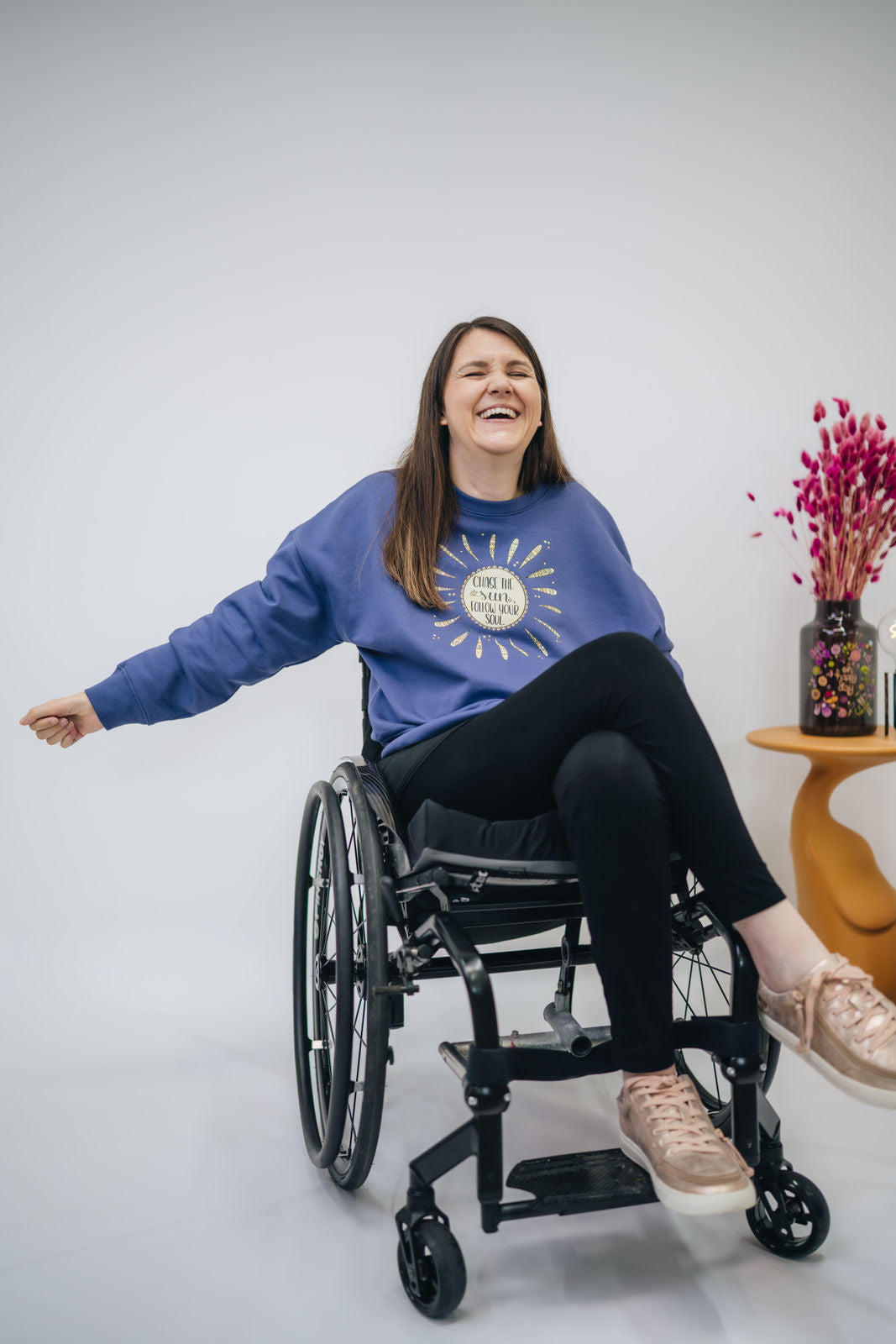 Damen Sweatshirt „Chase the sun, follow your soul“