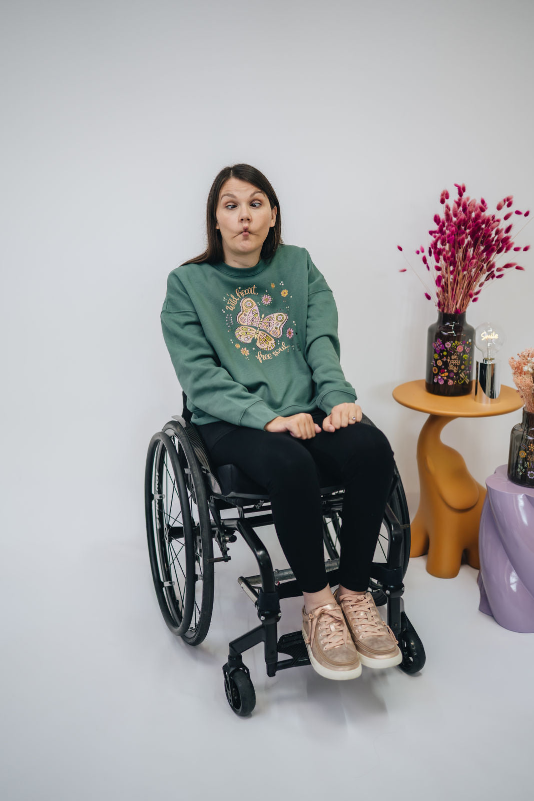 Damen Sweatshirt „Wild heard, free soul."