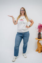 Damen T-Shirt "Bee happy"