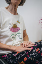 Damen T-Shirt "Bee happy"