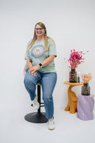 Damen T-Shirt mintgrün "Mandala"