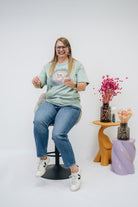 Damen T-Shirt mintgrün "Mandala"