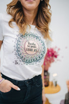 Damen T-Shirt weiß „Mandala"