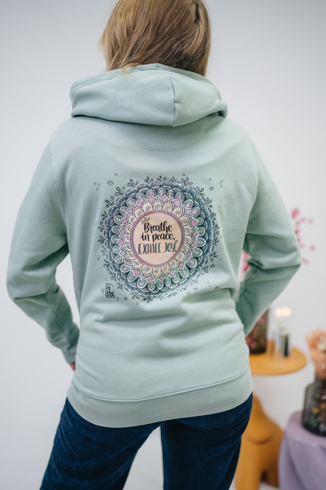 Damen Zipper-Hoodie „Mandala"