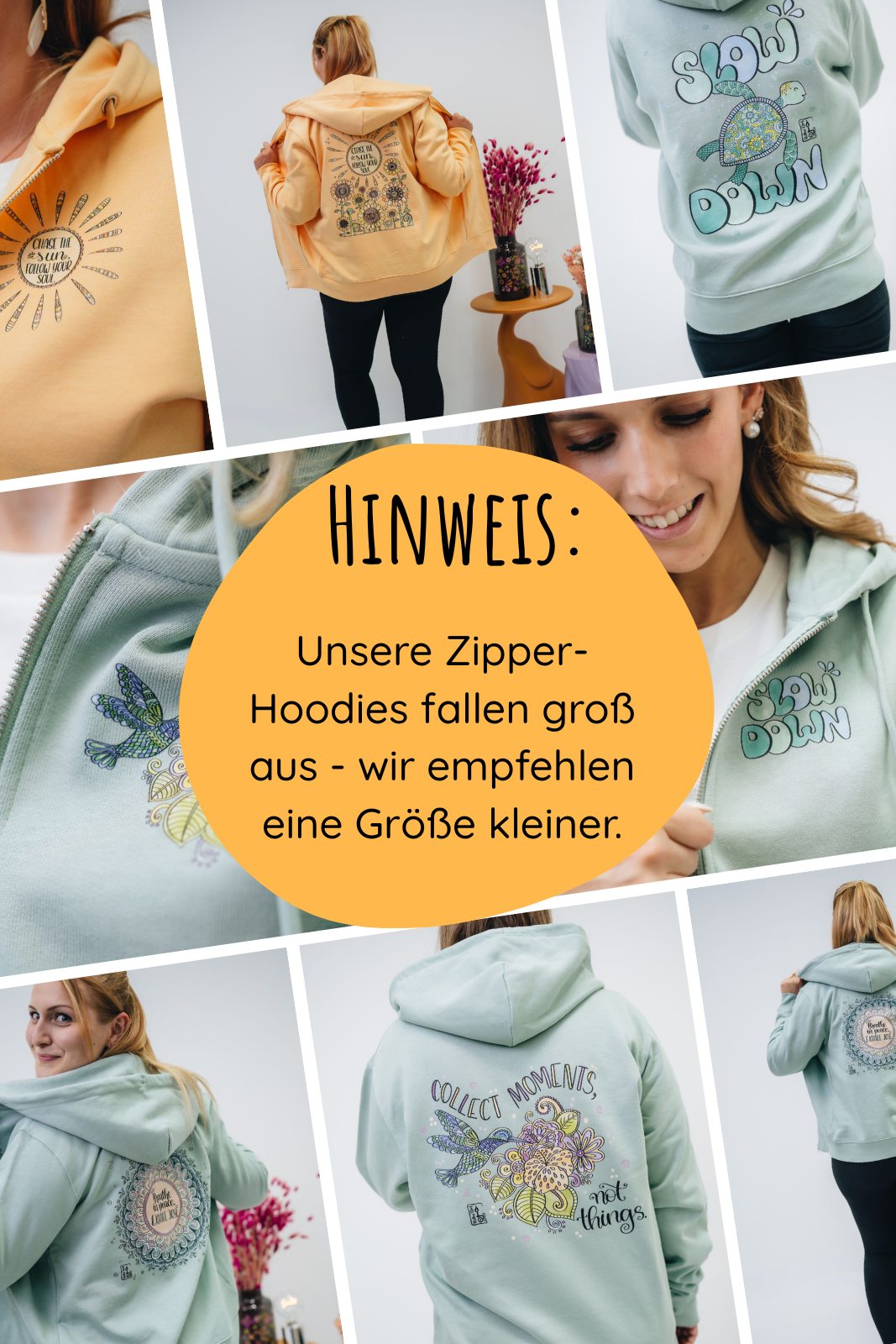 Damen Zipper-Hoodie „Mandala"