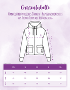 Damen Zipper-Hoodie ivory „Kolibri"
