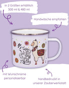 Emaille-Tasse "Alpaka"