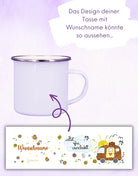Emaille-Tasse "Camper"