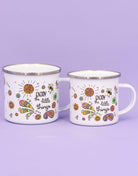 Emaille-Tasse "Enjoy the little things"