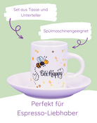Espressotasse "Bee Happy"