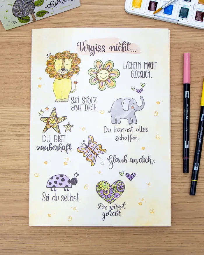 Flügelmappe "Vergiss nicht"