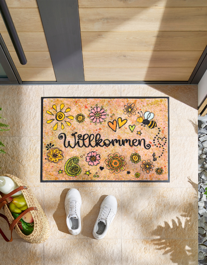 Fußmatte "Bring Glück herein"