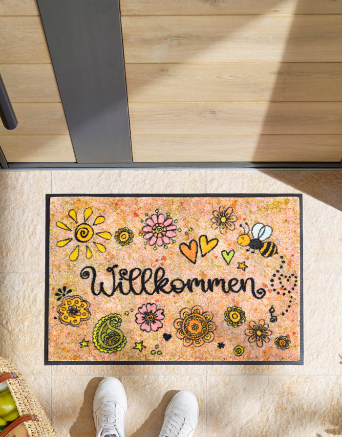 Fußmatte "Bring Glück herein"