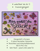 Fußmatte "Hier wohnt das Glück"
